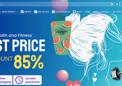 FastestRank Portfolio - Bluee Store E-commerce Website Development 1 Bluee Store - An E-commerce Website for Multi-brand Products