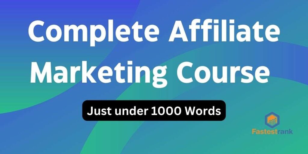 Complete Affiliate Marketing Course for Beginners - Step-by-Step Guide 1 Best Digital Marketing Agency | Fastest Rank
