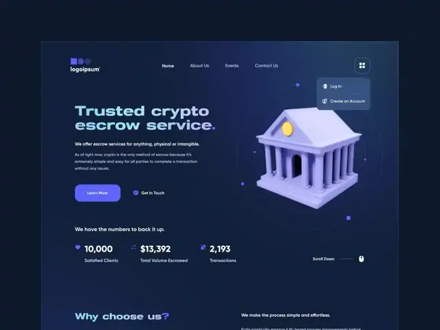 HTML web3.0 Blockchain Website