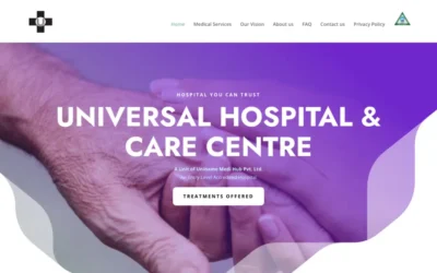 Building a Health care Website for Universal Hospital Indore