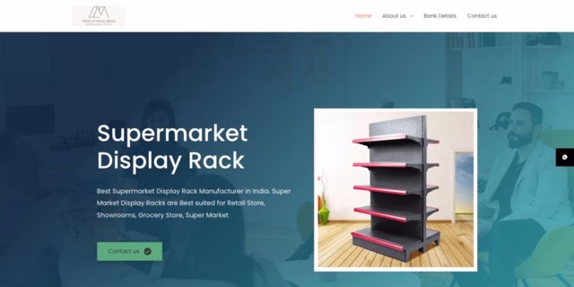 Professional Business Website Design | Display Rack India | FastestRank Portfolio